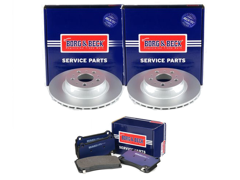 FRONT BORG AND BECK DISCS PADS SET FOR TESLA MODEL 3 EV 3D6 0.0 2017-