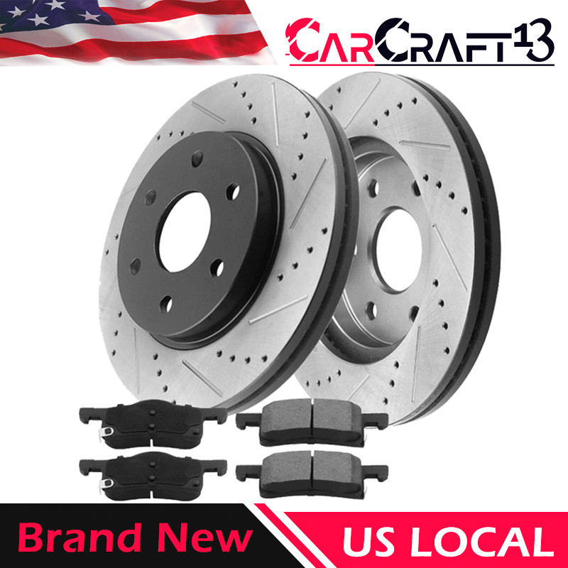 Fit Chevrolet Silverado & GMC Sierra 1500 Brake Rotors and Brake Pads Front