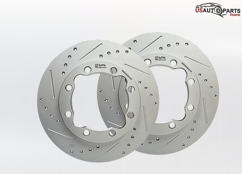 PAIR OF FRONT RH BRAKE ROTOR VENTED & GEOMET COATED D&S 318 mm FOR GMC 1990-2000