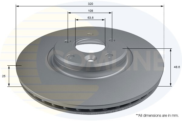 Brake Disc Front Comline Fits Ford Kuga Transit Connect Focus Tourneo Volvo � #1 gallery