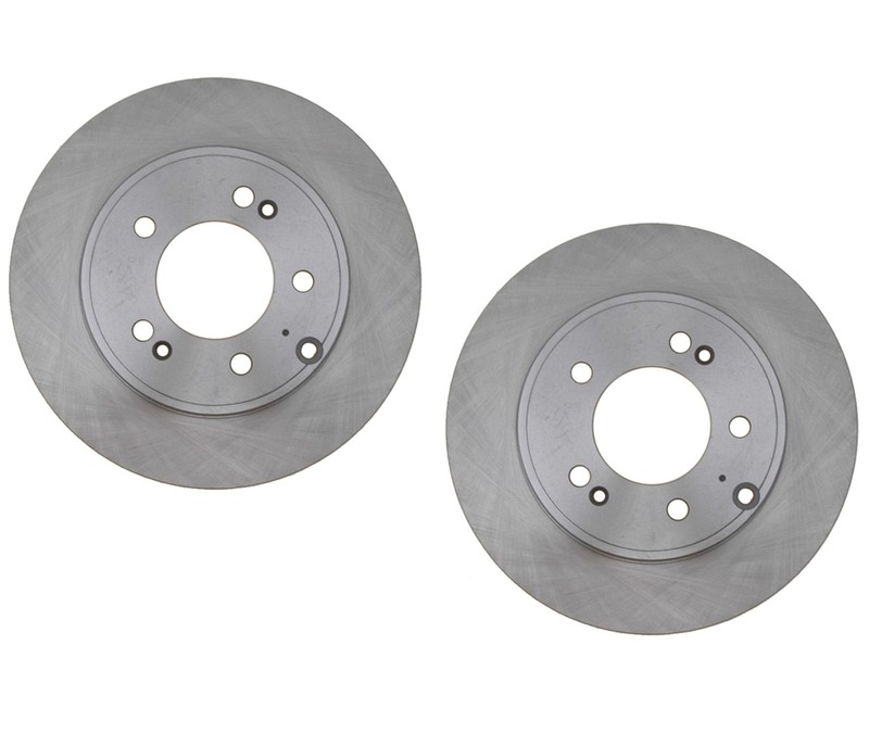 Pair Set 2 Solid Rear Disc Brake Rotors Dia 282mm AcDelco For Kia Optima 17-18