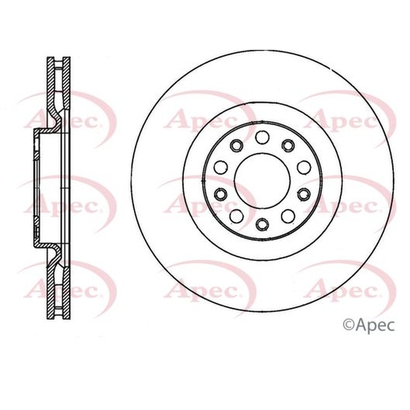 Apec Front Brake Disc DSK3395 – OE High Quality Precision Engineered Part