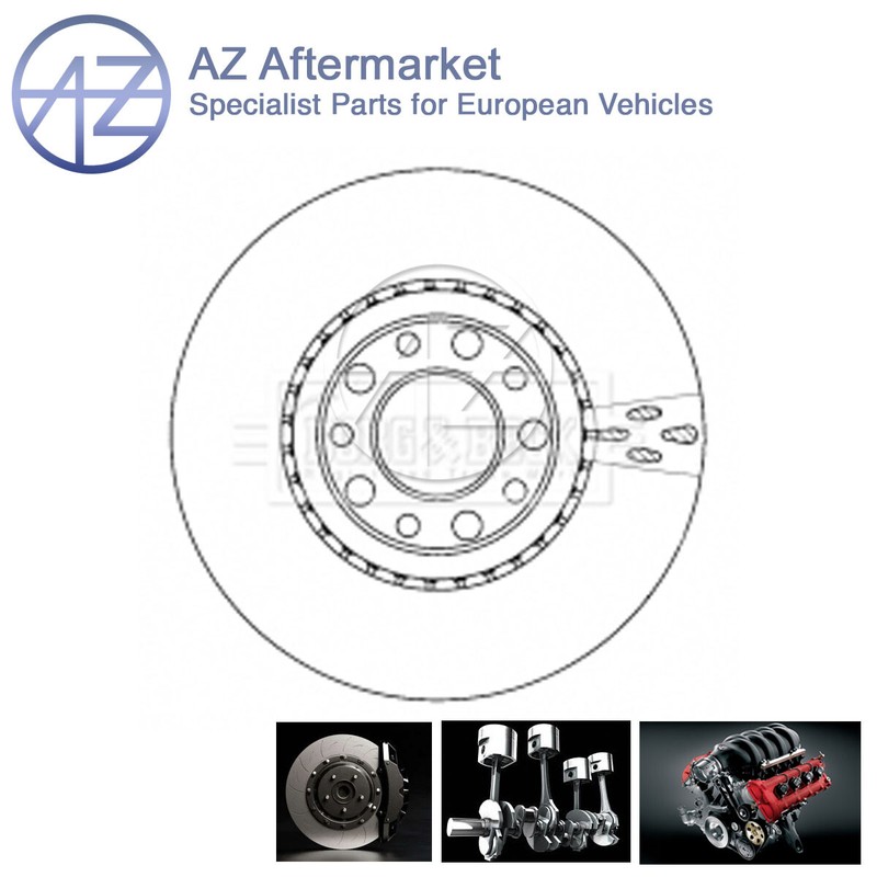 Fits Alfa Romeo 159 Brera Spider 1.9 JTDM 2.2 AZ Front 1x Brake Disc 51760621
