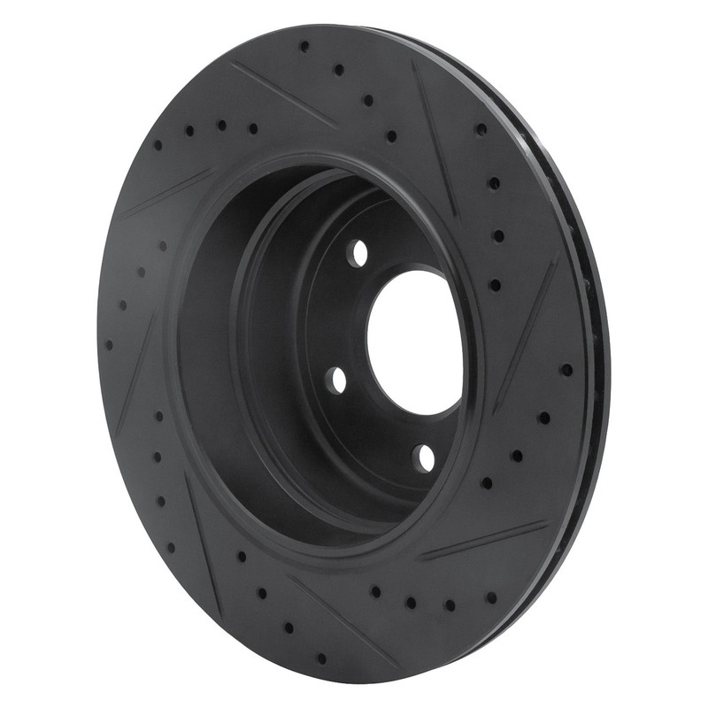 For BMW 528i xDrive 09-10 Brake Rotor DFC Premium Drilled & Slotted Rear Driver gallery