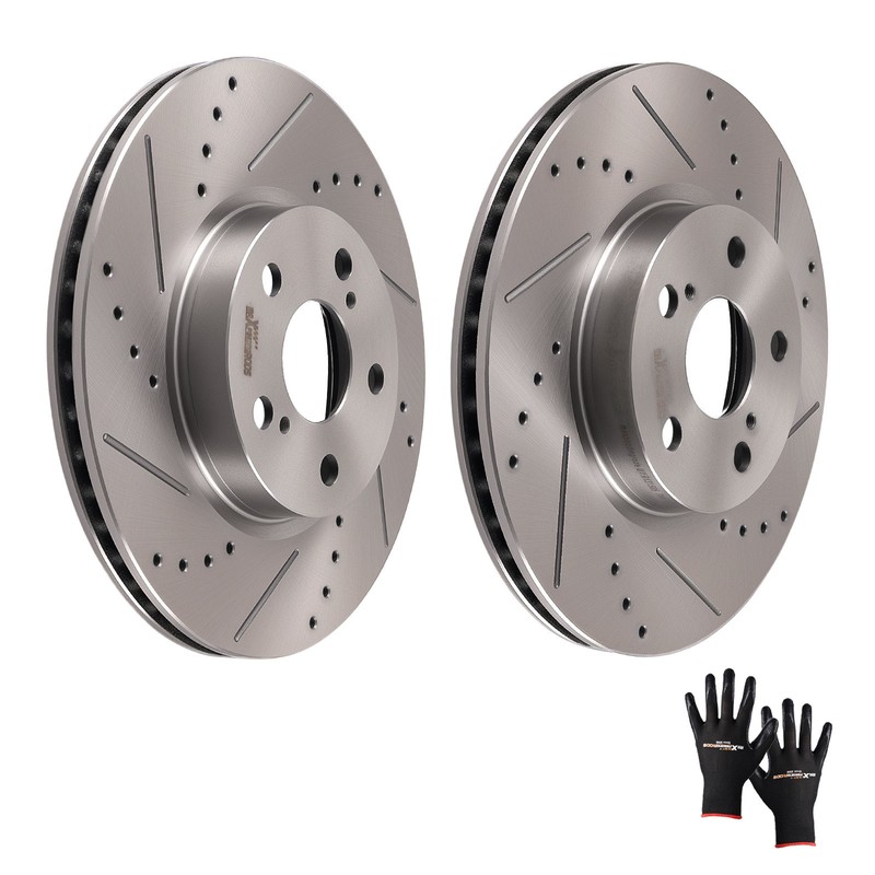 Front Dirver & Passenger Side Brake Rotors for Pontiac Vibe 2009-2010 S31505 gallery