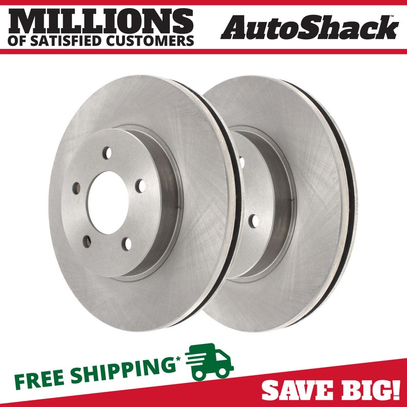 Front Brake Rotors Pair 2 for Chevy Malibu Cobalt HHR Pontiac G6 G5 Saturn Aura