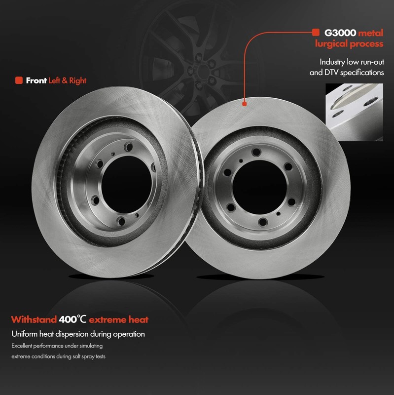 Front Disc Brake Rotors & Pads for Toyota 4Runner 10-20 Lexus GX460 10-21 4.6L gallery