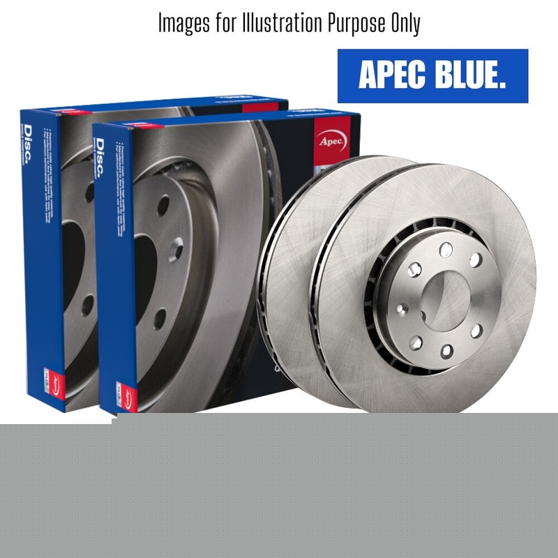 Brake Discs Pair Rear FOR SEAT EXEO 143bhp 2.0 08->13 Diesel Blue