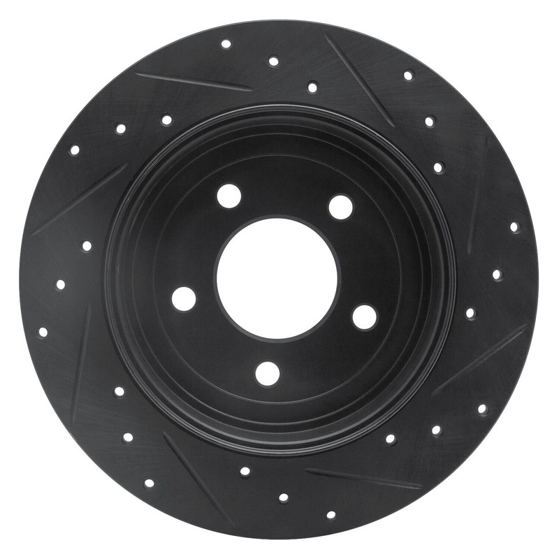 For Ford Escape 06-08 Brake Rotor eLINE Drilled & Slotted 1-Piece Rear Driver gallery