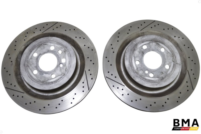 Mercedes-Benz C63 W205 Rear Left & Right Brake Disc Rotor Set 2015 – 2021 OEM