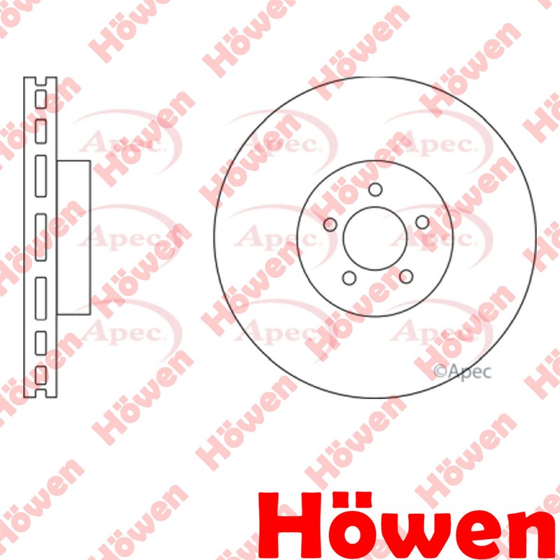 Fits Jaguar XF 2008-2015 XJ 2003-2020 XK 2006-2014 Brake Disc Front Howen