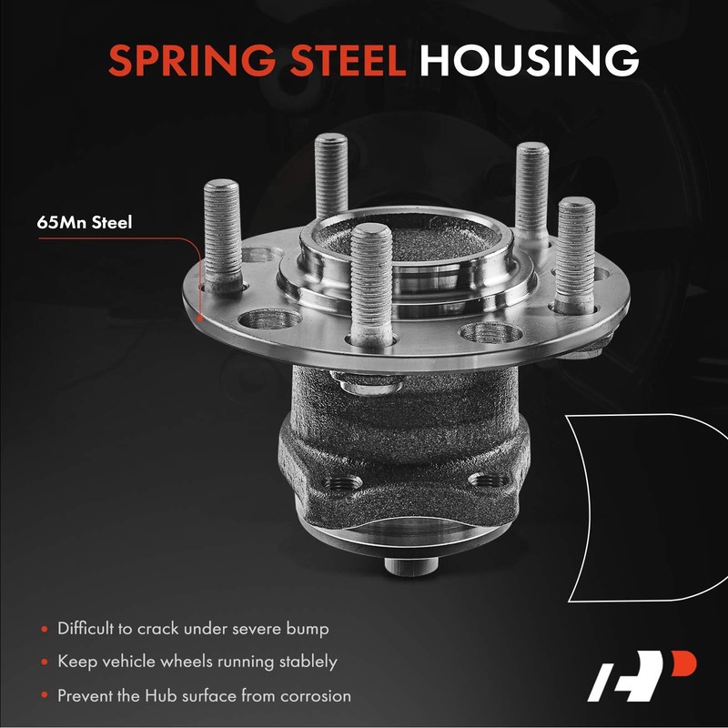 A-Premium Rear Drilled Rotor &Pad+Wheel Hub Bearing Assy for Chrysler Dodge Jeep gallery