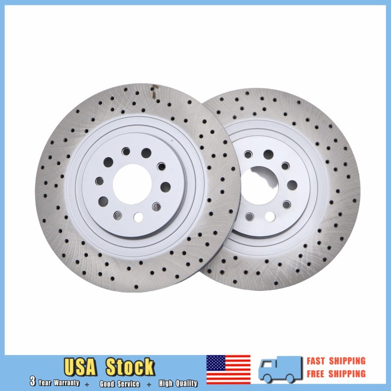 4PCS Front Rear Rotors 670030935 670035019 Fit Maserati Ghibli Quattroporte 17+ gallery
