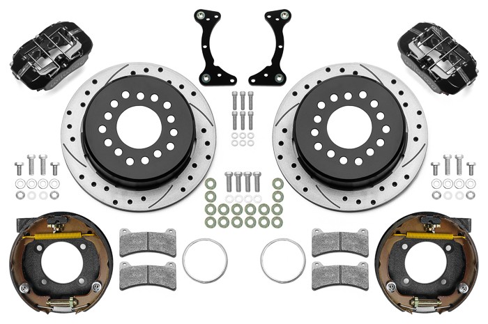 Wilwood Brakes 140 17120 D Brake Kit Rear Black Fdp Drilled 11In Fits For