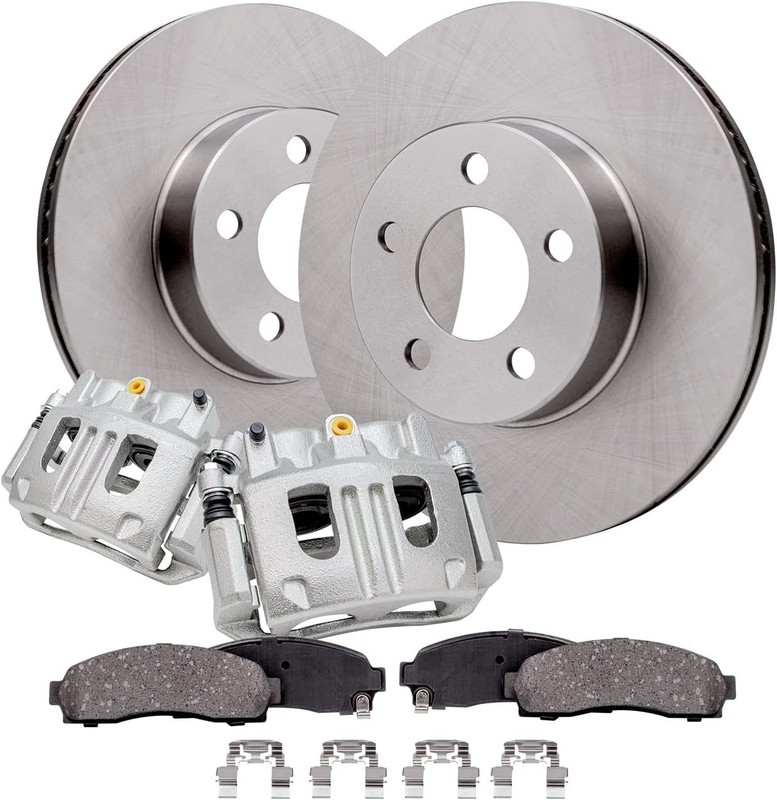 4WD 5-Lug Front Brake Pads Calipers Rotors for 2001-2011 Ford Ranger