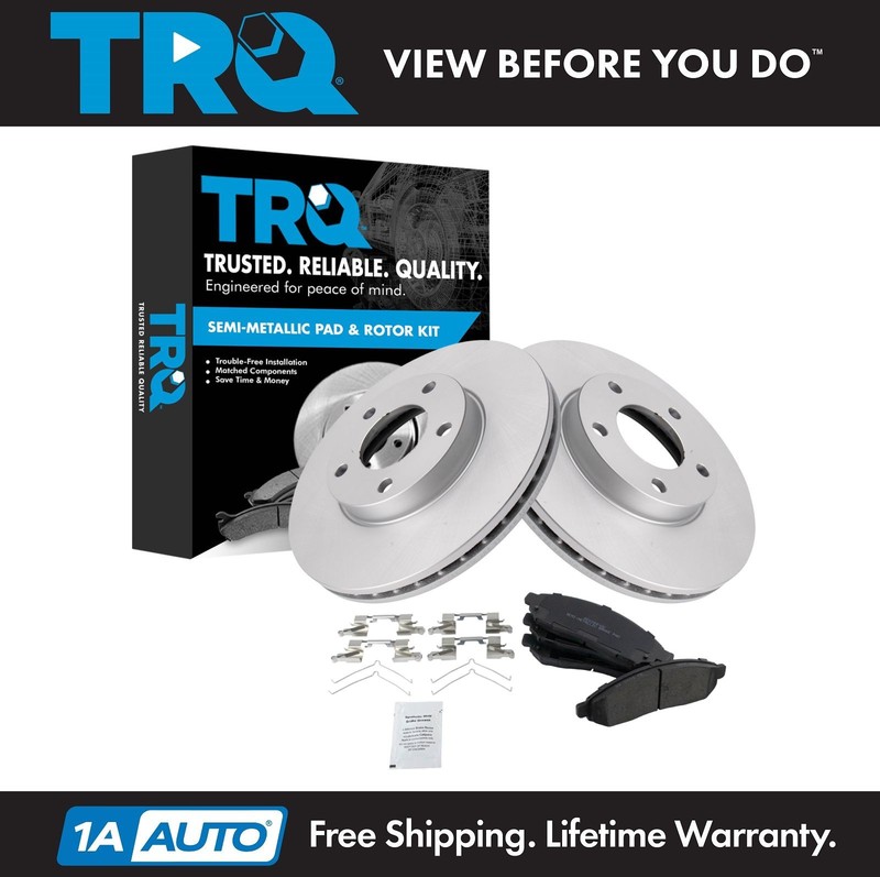 TRQ Front Brake Pad & Rotor Kit Fits 2011-2014 Nissan LEAF 2013-2021 NV200