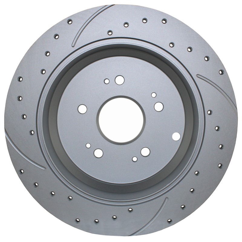 Bison Performance Pair Set 2 Rear Drilled Coated 305mm Brake Rotors for RDX CR-V gallery