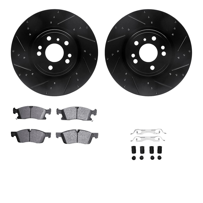 WHTH1-63087 R1 Concepts Brake Disc and Pad Kits 2-Wheel Set Front for MB GLE350 gallery