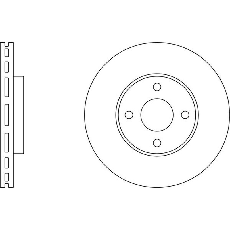 Apec Blue Brake Disc – Front SDK6494 Fits Ford Fiesta – OE Specification