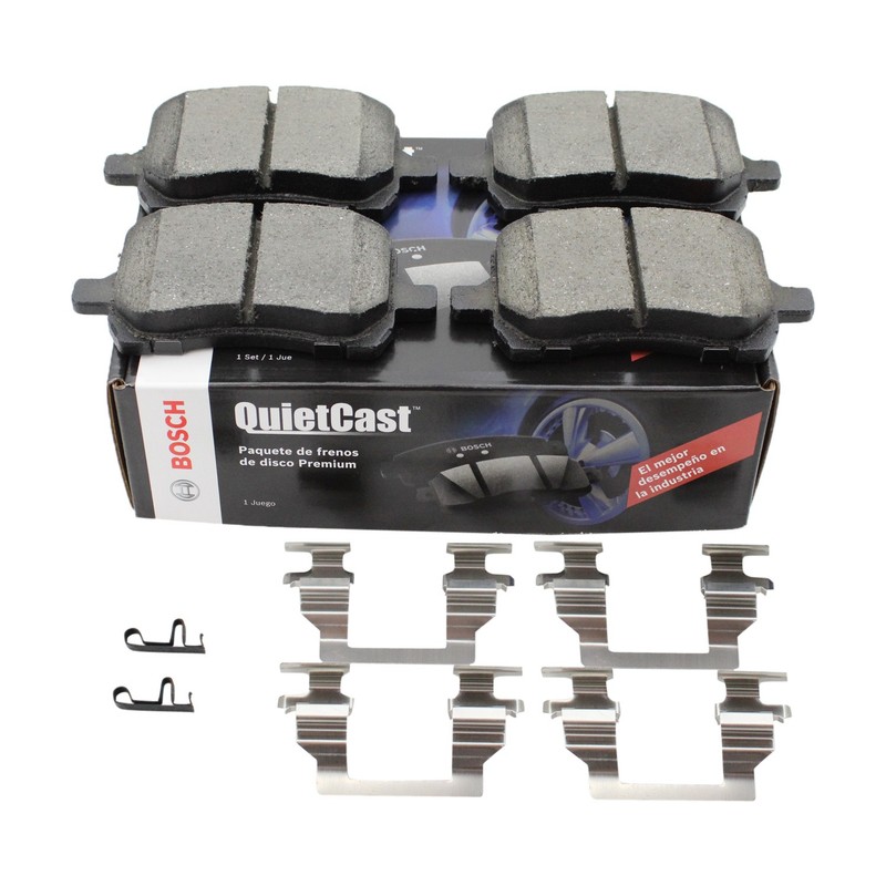 DuraGo Front Rear Rotor Bosch QuietCast Ceramic Brake Pad Kit for Aura G6 Malibu gallery