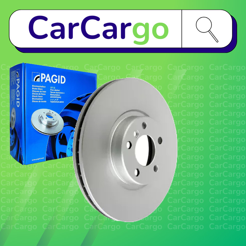 Pagid Vented Front Brake Discs Pair For BMW X5 35d xDrive 2008-2013 348 mm