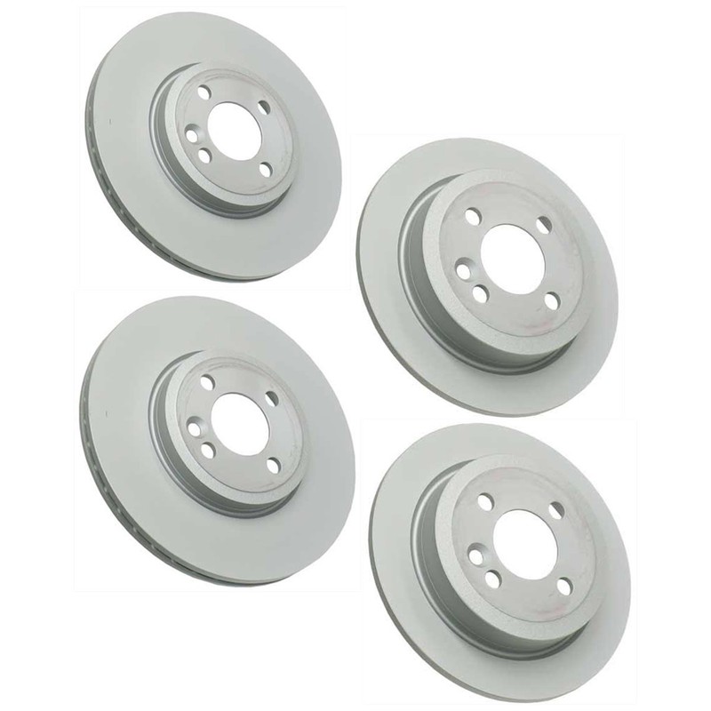 SET-452150344520-A Zimmermann Brake Discs 4-Wheel Set Front & Rear FWD for Mini