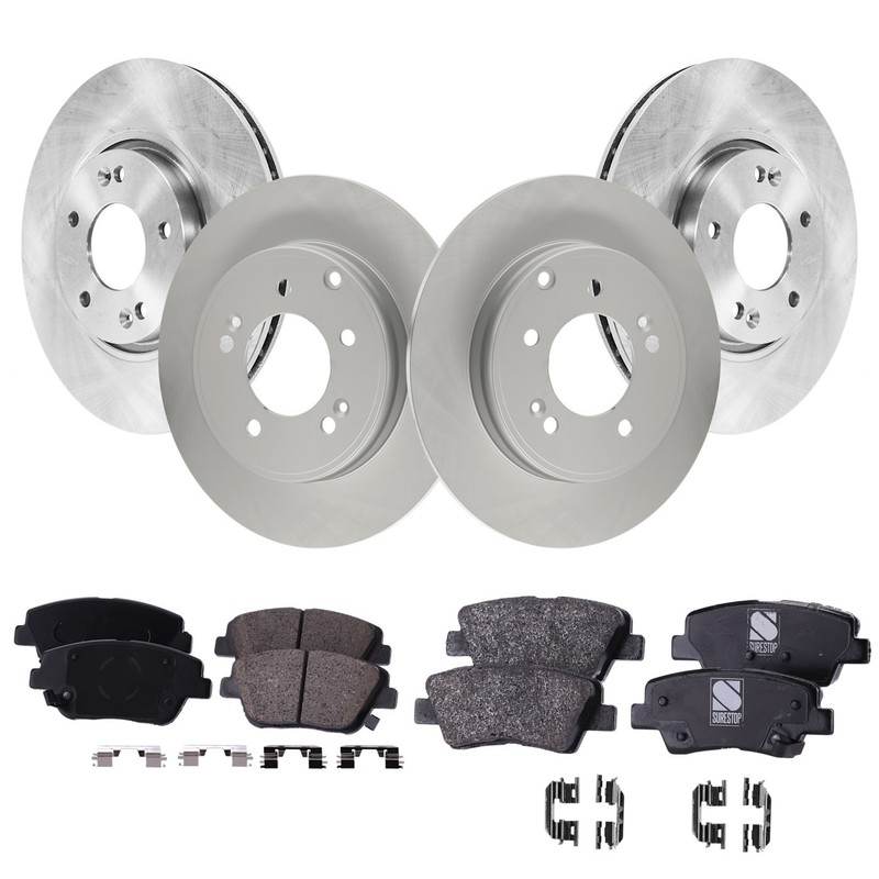 Front & Rear Brake Disc Rotors and Pads Kit for Kia Optima Hyundai Sonata 11-15