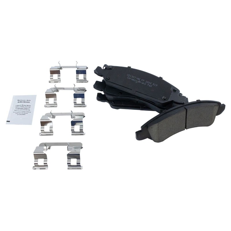 TRQ Front Ceramic Pad Rotor Rear Drum Shoe & Hardware Kit for GM Pickup Truck gallery