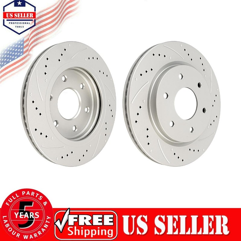 Front Brake Rotors For 2005 2006 2007 Nissan TITAN and 2005 Nissan Armada Pair
