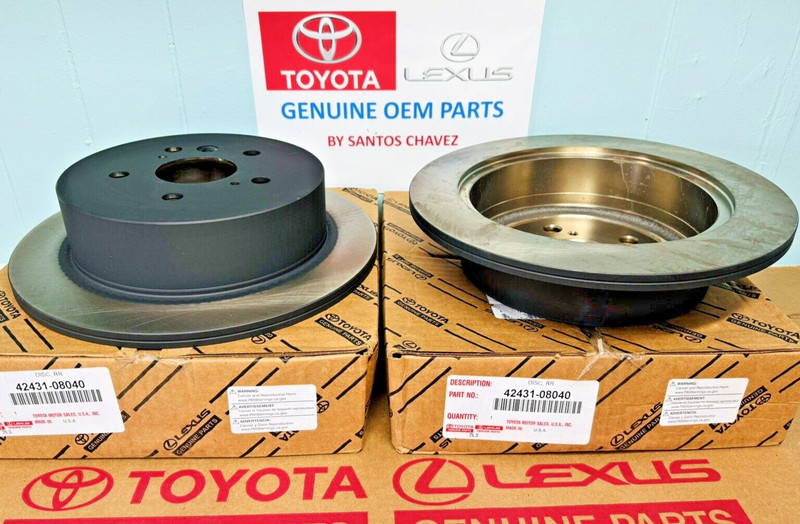 2004-2010 Sienna Rear Brake Disc Rotor GENUINE OEM PART 42431-08040 gallery