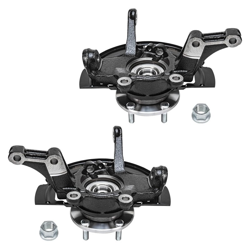 Front Knuckles w/ Hubs Drilled Rotors Pads Calipers for 2002-2006 Nissan Altima gallery