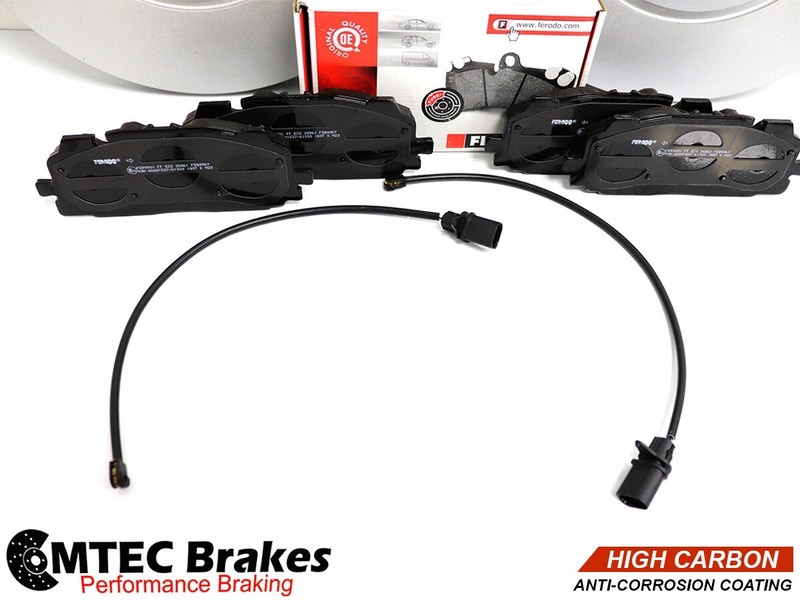Audi A8 Q7 15- front high carbon coated set brake discs ferodo pads gallery