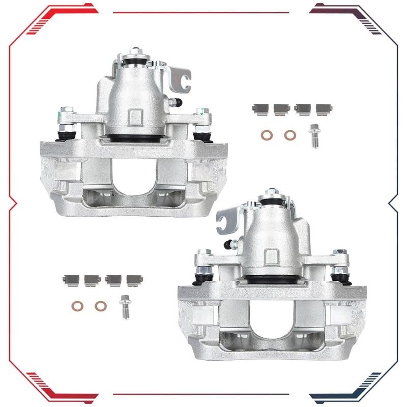 Rear Left & Right Brake Calipers w/Bracket For 09 Ford Flex 09-11 Lincoln MKS gallery