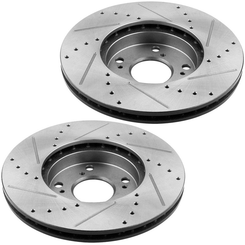 Front Rear Disc Brake Rotors and Brake Pads For Honda Accord 2003-2007 B28 FL gallery