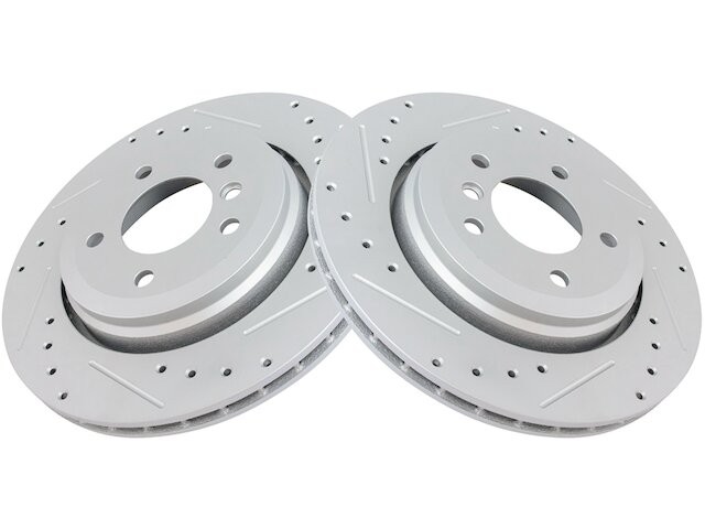 Rear TRQ 2 Piece Brake Rotor Set Brake Rotor Set fits BMW 330Ci 2001-2006 66TJCR