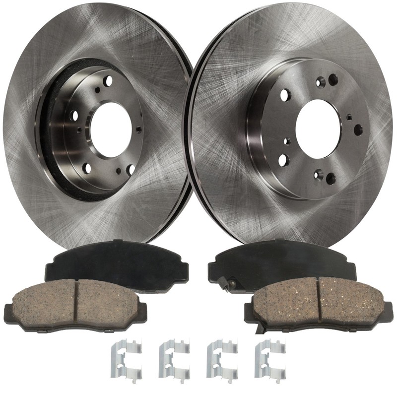 Front Brake Disc Rotor and Pad Kit For 03-07 Honda Accord 06-11 Civic Acura CSX