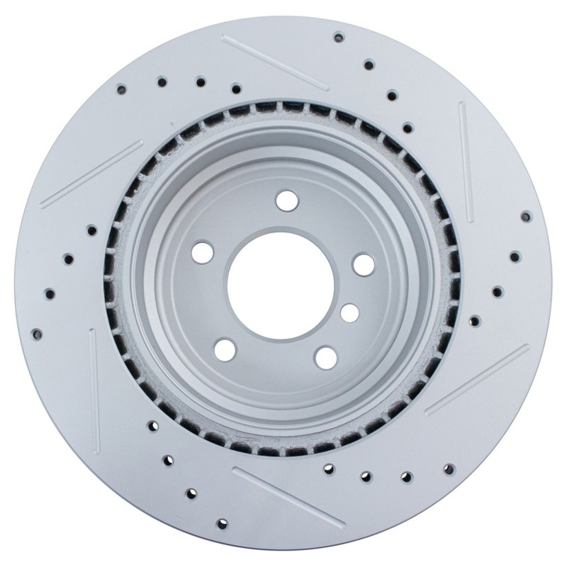 Performance Brake Rotor Drilled & Slotted G-Coated Rear Pair for BMW gallery