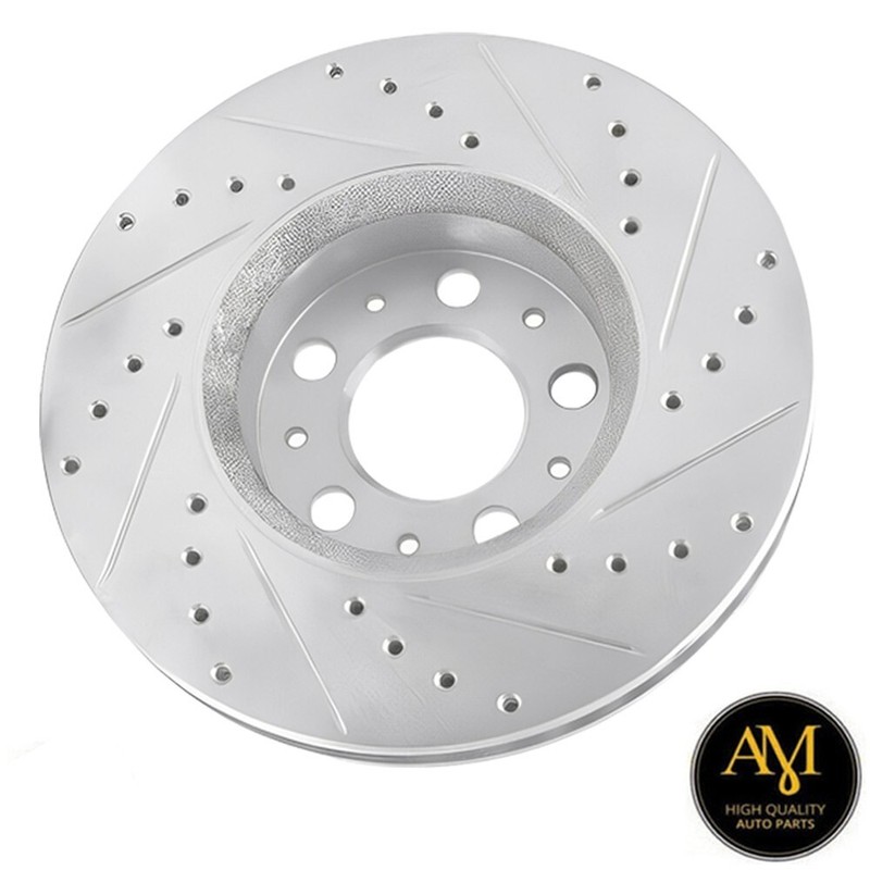 Rear Drilled-Slotted Disc Brake Rotors With Brake Pads For Volvo S60 09-01 gallery