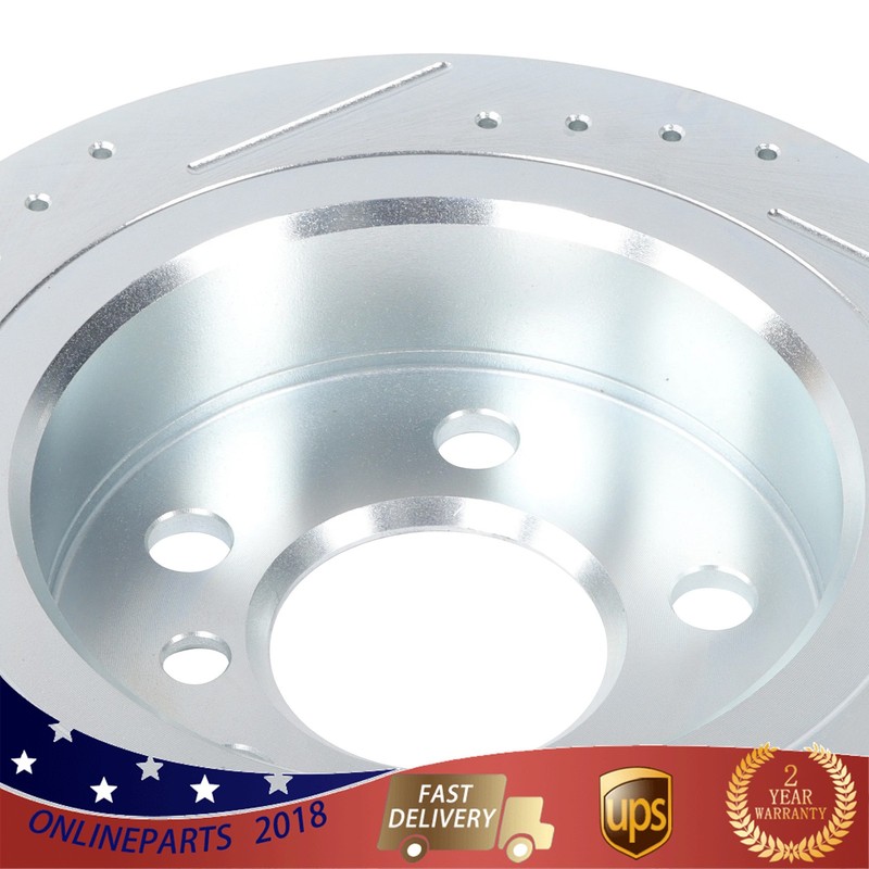 2015-16 For Mini Cooper F56 / F57 Front & Rear Drilled Brake Rotor & Brake Pads gallery