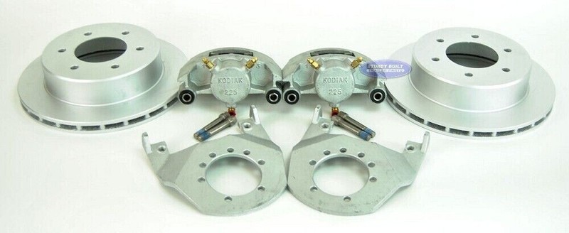 6 bolt Kodiak Trailer slip on disc brake set 12″ Dacromet rotor and calipers