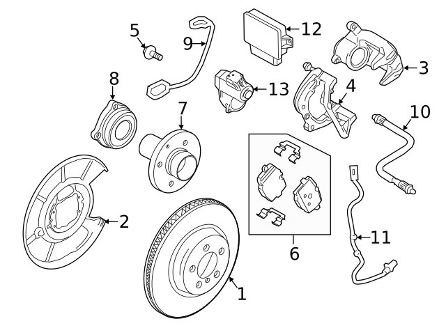 Genuine BMW Disc Brake Rotor Rear 34-20-6-894-381 gallery