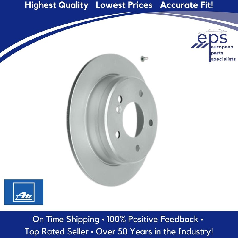 Rear Brake Disc Rotor Select 1984-98 Mercedes D E C Ate 202 423 00 12 Ate 409120