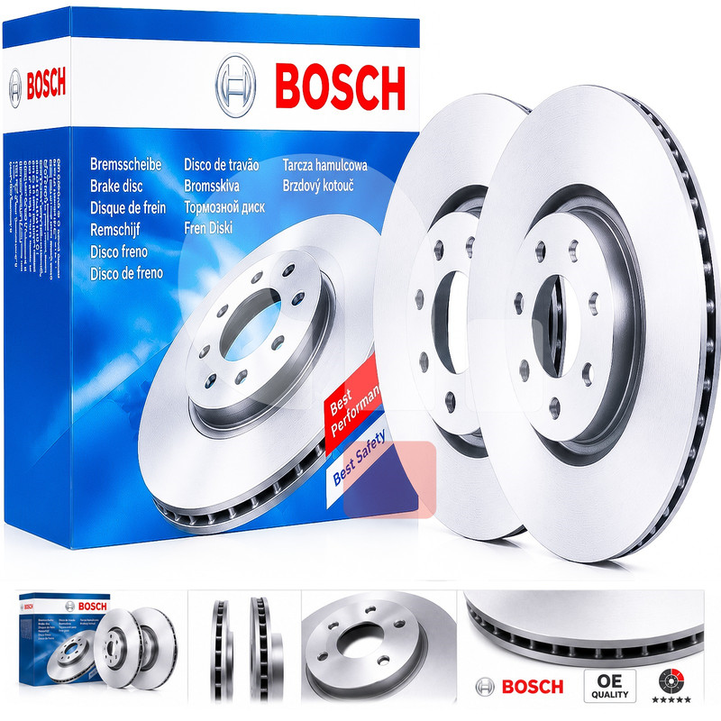 Front brake disc kit Bosch Peugeot 308 II 1.2 1.5 1.6 82 272 HP 60 200 KW