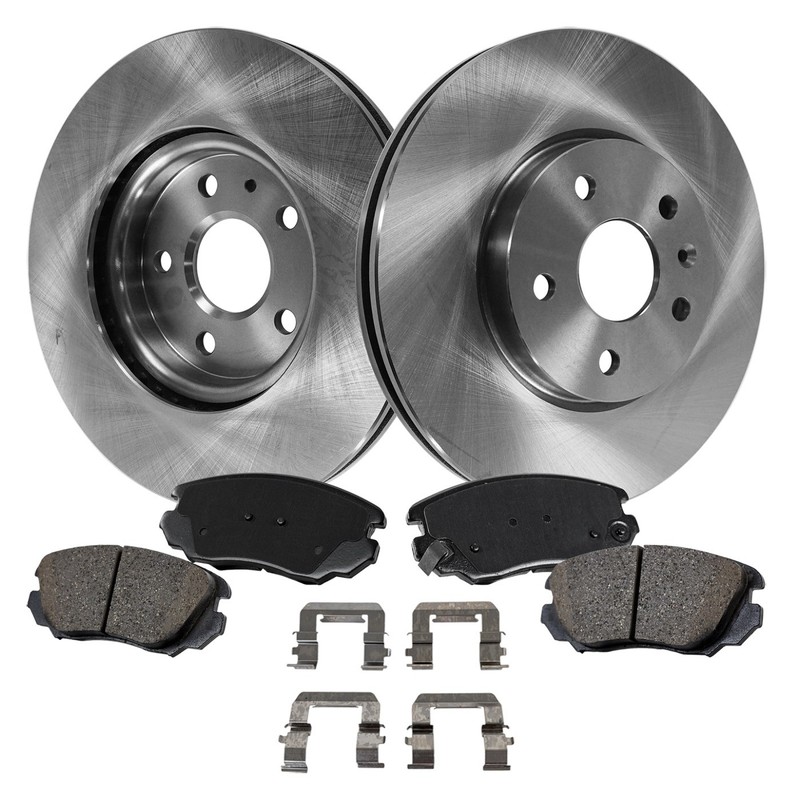 Front Brake Disc Rotors and Pads Kit For 10-17 Chevrolet Equinox and GMC Terrain