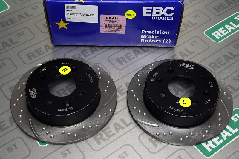 EBC Rear 3GD Sport Slotted Rotors Integra GS-R GS LS 90-01 B17A B18A B18B B18C1