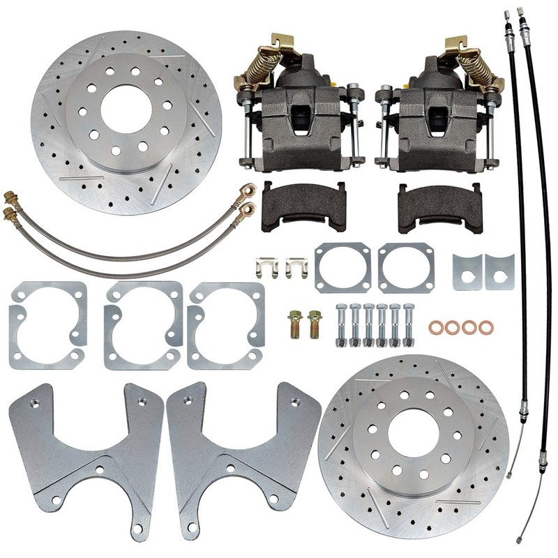 Rear Disc Brake Standard Kit With Calipers For 64-72 GM A-Body 10 & 12 Bolt St gallery