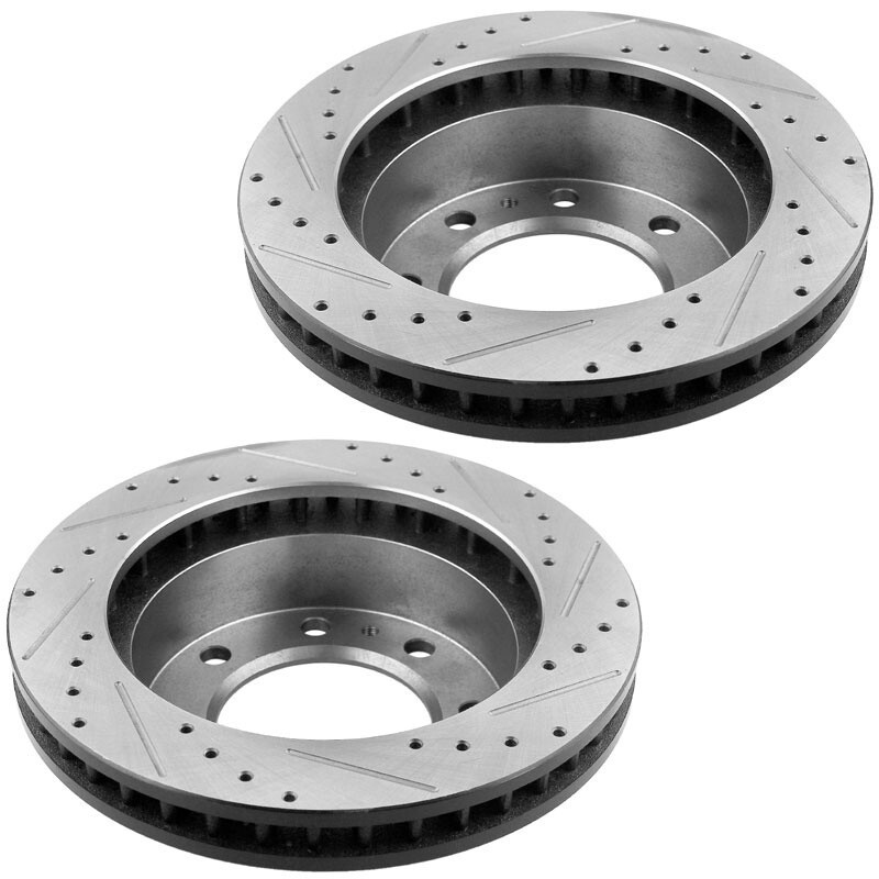 Front Disc Rotors and Ceramic Brake pads For Chevy Silverado Suburban 2500 3500 gallery