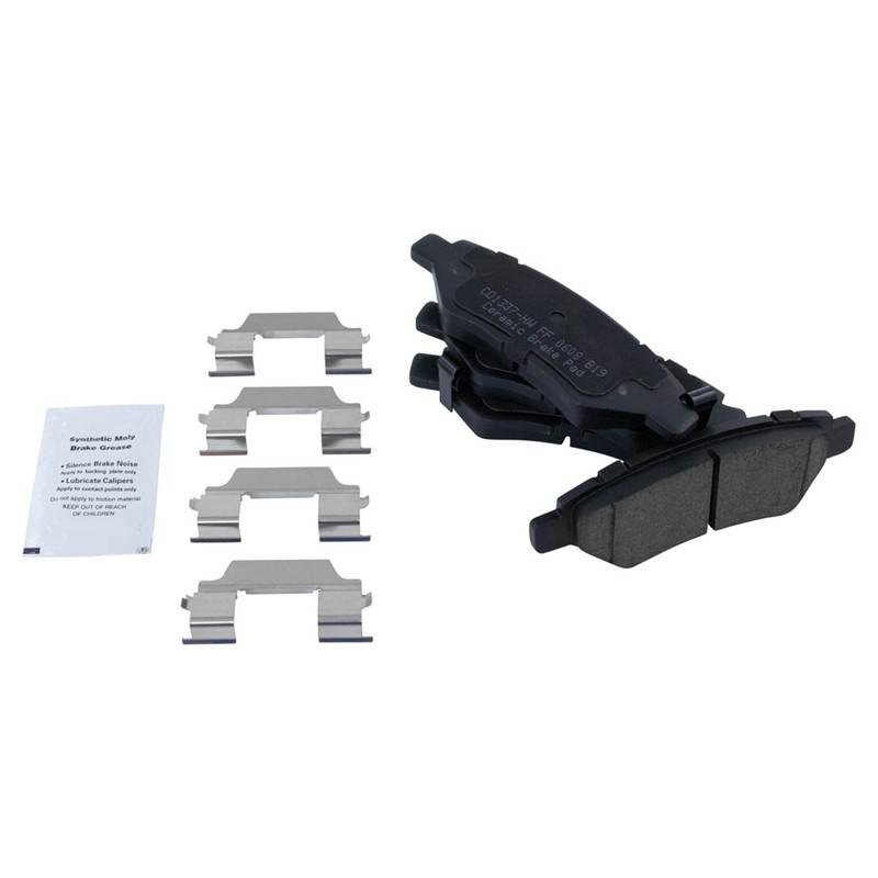 Rear Ceramic Brake Pad & Performance Coated Rotor Kit w/Chemicals gallery