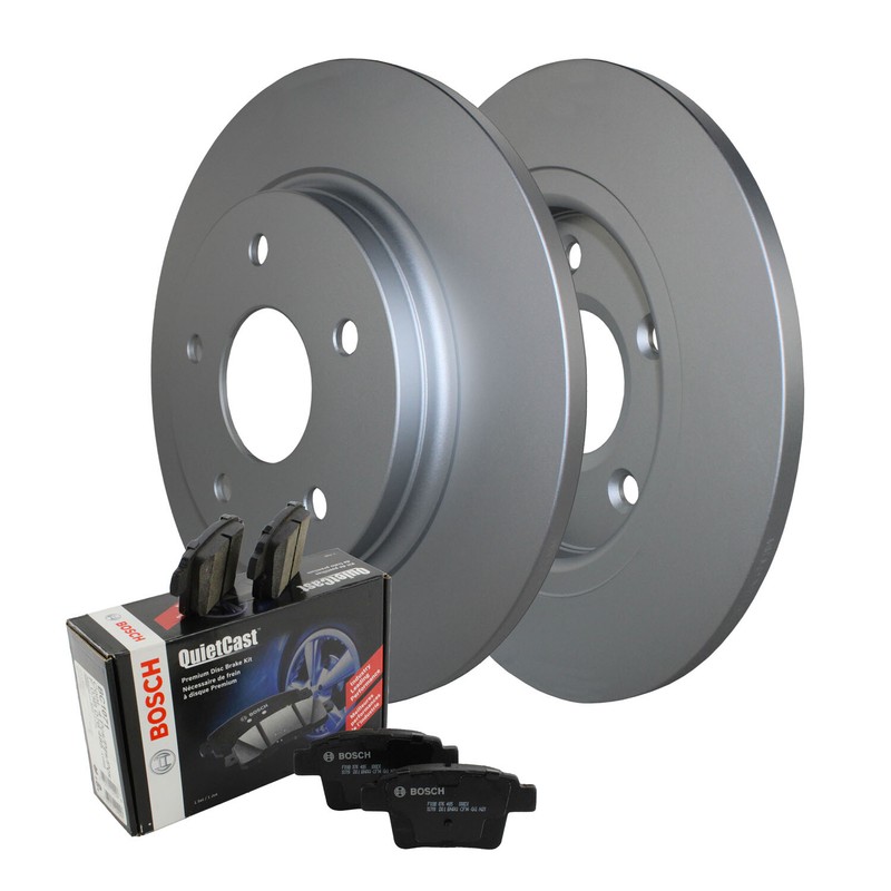 Rear Brake Kit 305mm Disc Rotors Bosch Ceramic Pad Set For Chrysler Dodge Ram VW