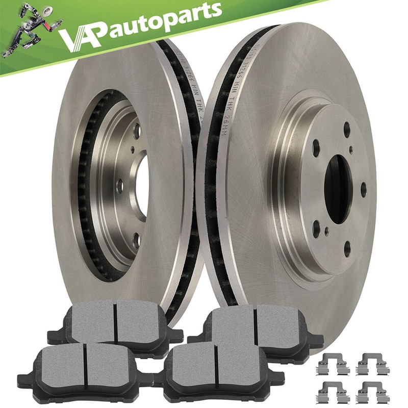 For Lexus RX300 1998-2001 Front Discs Brake Rotors and Ceramic Pads 296mm